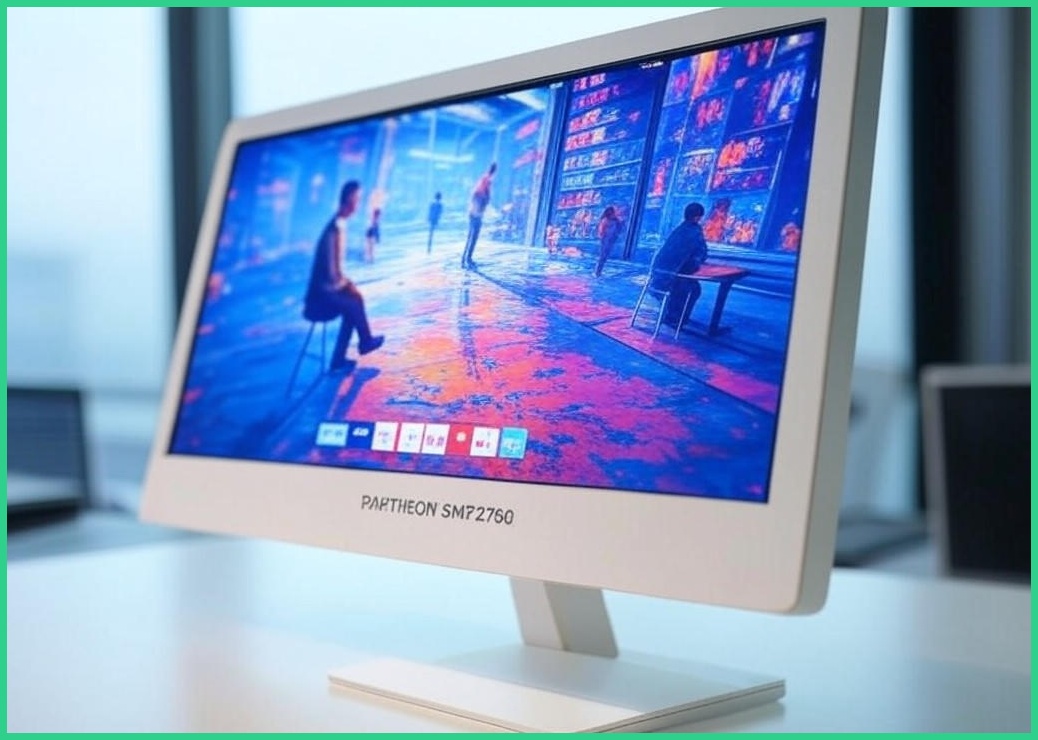 래안텍 본사 구글 안드로이드 스마트 모니터 화이트 VA 27형 FHD 넷플릭스 유튜브 OTT, PANTHEON SMF2760, 68.5cm