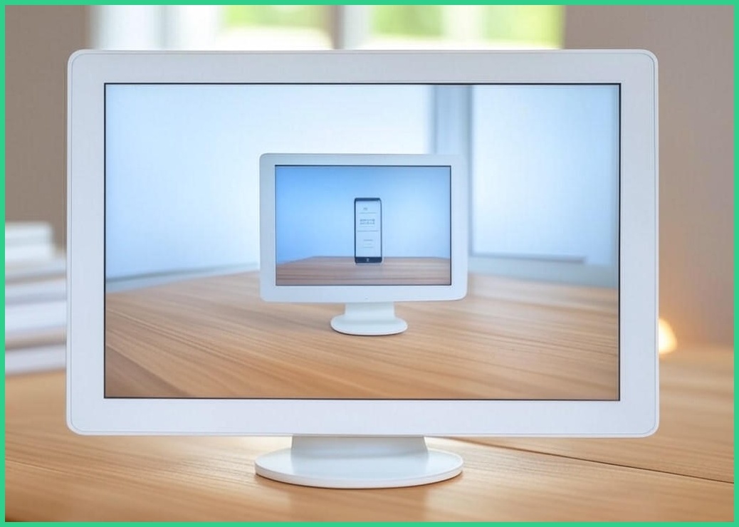 에비크 35.56 cm FHD DEX 휴대용 모니터,초경량 포터블 IPS HDR, 39.62cm, 화이트 - 이미지 1