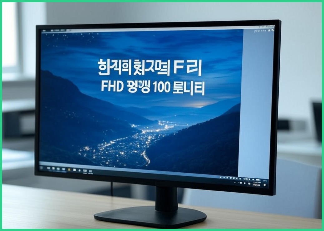 한성컴퓨터 FHD 프리싱크 리얼 100 모니터 - 이미지 1